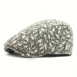 Vintage Print Beret <b>Hat</b> Fashion Women Men Outdoor Casual Dress British Blind Peaky Ivy <b>Hat</b> - Product Image 4