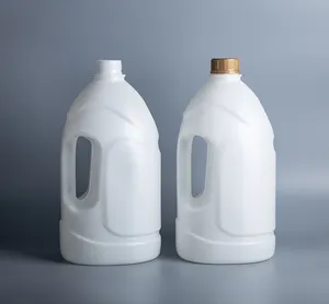 أباريق حليب بلاستيكية من البولي إيثيلين عالي الكثافة زجاجة تعبئة غذائية للعصير شراب الزبادي زجاجة 4 لتر لون مخصص بالجملة