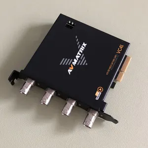 Avmatrix VC41 Pci-e kartu penangkap komputer, kartu perekam Video SDI PCIE 4 saluran 3G HD, penggunaan kartu Streaming langsung OBS XSplit