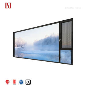 SINOALUU <span class=keywords><strong>Ventanas</strong></span> <span class=keywords><strong>de</strong></span> aluminio <span class=keywords><strong>de</strong></span> doble acristalamiento Insonorizadas Impacto Exterior Abatible Rotura térmica Acero inoxidable Hogar moderno a prueba <span class=keywords><strong>de</strong></span> viento - Product Image 3