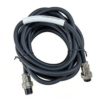 Rangkaian Kabel M12 M19 Male ke Female Tahan Air Ip67 Ip68 Kustom 3 5 6 12 17 Pin untuk Semua Sensor Industri