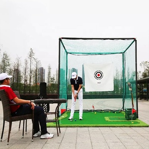 PGM 3x3x3mゴルフトレーニングエイズ屋外運転ヒッティングネットチッピングプラクティスケージゴルフネット - Product Image 2