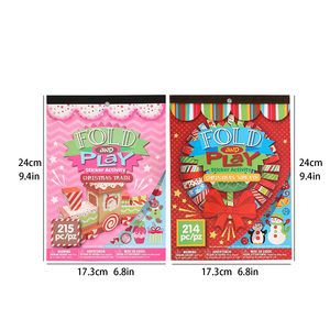 Pegatinas <span class=keywords><strong>de</strong></span> Origami Navideñas para Manualidades, Aptas para que los Niños Mejoren su Habilidad Práctica - Product Image 4