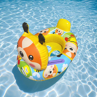 Gilet de sauvetage pour enfants en forme d'animal capybara gonflable en PVC écologique, accoudoir portable, tête épaisse, bateau, piscine pour bébé