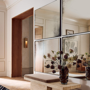 Muebles modernos, taburete de extremo de cama de mármol Natural, Banco tapizado Interior <span class=keywords><strong>para</strong></span> sala de estar, silla, Banco de travertino con cojín de terciopelo - Product Image 3