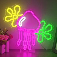Enseigne néon LED personnalisée sur le thème de la vie marine, alimentée par USB, intensité réglable, décoration murale pour la maison, la chambre, le restaurant, la cave des hommes, la décoration de magasin
