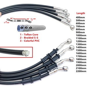 Personnalisé An3 3.2mm 1/8 ''Universel <span class=keywords><strong>Moto</strong></span> En Acier Inoxydable Tressé Ptfe Embrayage Frein Tube Ligne Tuyau De Carburant - Product Image 5