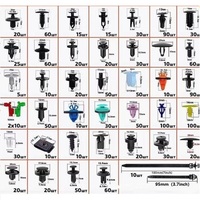 1815 pièces Clips de retenue de voiture Auto Body Push Fasteners Clips de pare-chocs automobile Matle Vis Panneau Rivets en plastique avec Kit de démontage