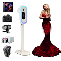   Photomaton ovale avec angle de prise de vue réglable et flight case pour iPad, idéal pour les mariages