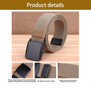 Tự động khóa Nylon vành đai nam vành đai Mens eo vải thắt lưng cummerbunds Chất lượng cao dây đeo - Product Image 4