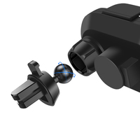 Support de voiture sans fil à fermeture automatique 2026 avec chargeur 10W, sortie 7W QC3.0 & PD, entrée 5V/2A/1A, 2mm-5mm