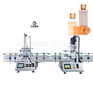 Gmp estándar barato automático industria botella Attar perfume jarabe oral neumático líquido llenado y tapado máquina con transportador - Product Image 2