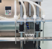 Machine de remplissage automatique à pompe magnétique à 4 buses, pâte liquide à grande vitesse, crème, alcool, liquide, huile essentielle