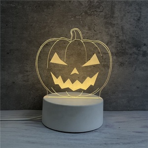 Veilleuse LED Illusion 3D, Alimentée par USB, RVB Contrôlée par Interrupteur, Lumière Chaude Bébé, Cadeau de Noël pour <span class=keywords><strong>Chambre</strong></span> à Coucher, Design DIY - Product Image 2