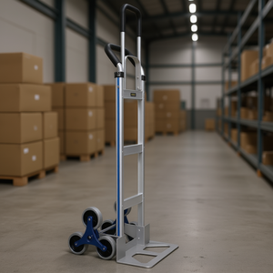 Chariot de manutention industriel à quatre roues en aluminium avec doubles poignées pour l'escalade des escaliers - Vente en gros - Product Image 2