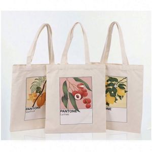 Wholesale Reusable Shopping Bag Cheap Blank <b>Plain</b> Advertising <b>Large</b> Cotton <b>Canvas</b> Tote Bag with Custom Printed Logo 2 Handles - Product Image 6