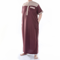 Thobes Al Dafa pour hommes, vêtements musulmans de style Qatar, robes islamiques, vente en gros, pas cher, thobe abaya pour hommes