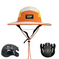 Chapeau Bob de Surf en Nylon à Séchage Rapide, Imperméable UPF 50, avec Sangle Mentonnière Réglable, Protection Extérieure, Compatible Casque, Style Européen et Américain