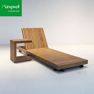 Meubles de piscine <span class=keywords><strong>vintage</strong></span>, lit de piscine extérieur de luxe, durable, réglable, en <span class=keywords><strong>teck</strong></span> massif, chaise longue pour le bord de la piscine, hôtel - Product Image 4