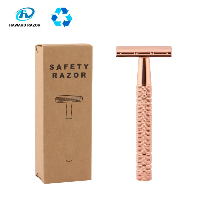 RTS Cheap price Safety Razors Aluminium Handle Zinc Alloy Head Eco-friendly razor