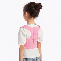 Ceinture de soutien lombaire pour enfants, réglable, confortable, protection professionnelle, correction de la posture du dos, nylon et coton