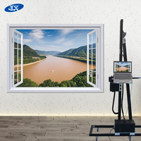 Mesin Lukis Dinding 3D Otomatis Terbaru Printer Inkjet UV DX7 untuk Dinding Latar Belakang Rumah dan Iklan