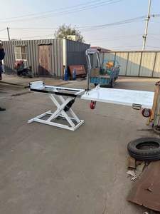 รถเข็นไฮดรอลิกมอเตอร์ไฟฟ้าสำหรับงานหนัก  แท่นยกแบบกรรไกรสแตนเลส  รถเข็นยกแบบกรรไกรสำหรับนาฬิกาโมอิสซาไนต์ รับน้ำหนักได้ 100 กก. - Product Image 5