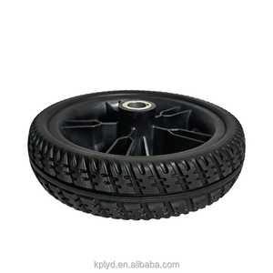 Hochwertige Rollen 8,3 Zoll <span class=keywords><strong>PU</strong></span>-Schaum rad Ältere Pendel räder Rollstuhl räder Keilnut rolle - Product Image 5