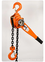 Nouveau Treuil à Chaîne Manuel Hanxiang pour Vente en Gros Transfrontalière, Tendeur de Levage en Acier de Type Chaîne, 1 Tonne 0,75t, pour Construction, Garantie 1 An