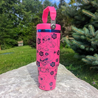 Gobelet isolé gravé au laser à double paroi de 30oz personnalisé conception de dessin animé de vacances d'été avec nom logo tasse à poignée supérieure