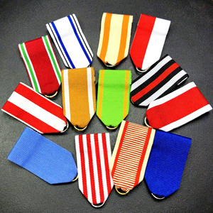 Rubans faits main en gros, ruban en polyester avec épingle métallique, ruban court, cordon court en polyester, cordons personnalisés imprimés - Product Image 1