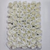 Rouleau de tissu en tissu pour mur de fleurs artificielles, décoration murale de mariage avec roses blanches, panneaux muraux floraux