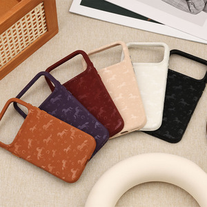 เคสโทรศัพท์ Zenos พรีเมียม หนัง PU ลายม้า กันกระแทก กันลื่น ดีไซน์เรียบง่ายแต่สวยงาม สำหรับ iPhone 18/17/16/15 - Product Image 1
