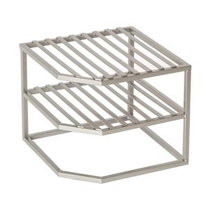 <span class=keywords><strong>Angle</strong></span> plat Conception Anti-crevaison 2-tier Coin Étagère Comptoir Et Armoire Organisateur - Product Image 2