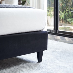 Ultimo Design <span class=keywords><strong>letto</strong></span> con materassi in legno <span class=keywords><strong>camera</strong></span> <span class=keywords><strong>da</strong></span> <span class=keywords><strong>letto</strong></span> set Queen King Size tessuto Up-fondina letti - Product Image 6