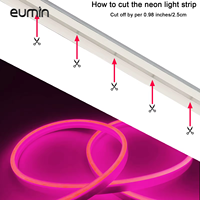 Tira de Luz LED de Neón de PVC Curvada y Moldeable, Alto CRI 90, Emisión de Luz Uniforme, Sombra 3000K, Blanco Cálido, Fácil Instalación para Stand