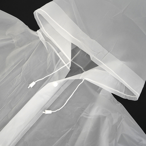 Adult Reusable Waterproof Eva <strong>Raincoat</strong> With Poncho Design Button Hooded Plastic <strong>Raincoats</strong> - Product Image 3