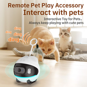 Cámara WiFi para Mascotas con Diseño Adorable, Juguete Interactivo con Plumas para Gatos, Monitor de Seguimiento, Plástico - Product Image 4