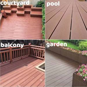 Customized WPC Decking Floor Wood <b>Plastic</b> Composite Durable Waterproof Straight Stripe Deck Boards - Product Image 6