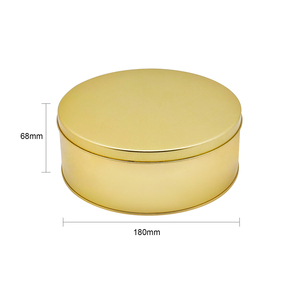 Wholesale Large Empty Round Metal Cookie <strong>Tin</strong> Box Food Grade Airtight <strong>Cake</strong> <strong>Tin</strong> Can Packaging Eco Friendly Biscuit <strong>Tin</strong> - Product Image 2