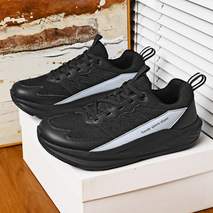 Zapatos casuales para hombre y mujer con cordones, parte superior de malla, entresuela de EVA, ligeros, antideslizantes, con amortiguación, tallas grandes. - Product Image 1