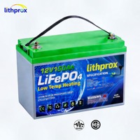 Batería de Ciclo Profundo de Alta Resistencia 12V 150AH Grado A LiFePO4 para Almacenamiento Doméstico, Terminal RS485 M8, 6000 Ciclos, CE RoHS IP67, Servicio OEM ODM
