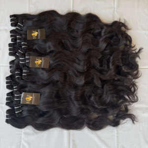 มัดผมแท้จากอินเดียที่ยังไม่ได้ผ่านกระบวนการพร้อมที่ปิดแบบ HD มัดผมมนุษย์เป็นลอนผมถักมิงค์ดิบ - Product Image 2