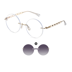 2024 nuevo estilo imán sin montura polarizado Clip gafas <span class=keywords><strong>de</strong></span> <span class=keywords><strong>sol</strong></span> <span class=keywords><strong>para</strong></span> mujeres UV400 gafas <span class=keywords><strong>de</strong></span> <span class=keywords><strong>sol</strong></span> <span class=keywords><strong>con</strong></span> <span class=keywords><strong>lentes</strong></span> ópticas Tac MARCO <span class=keywords><strong>DE</strong></span> Metal <span class=keywords><strong>de</strong></span> moda - Product Image 4