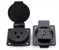 Prise industrielle étanche NEMA 5-15R 15A 125V, norme américaine, IP44, prise de courant AC américaine