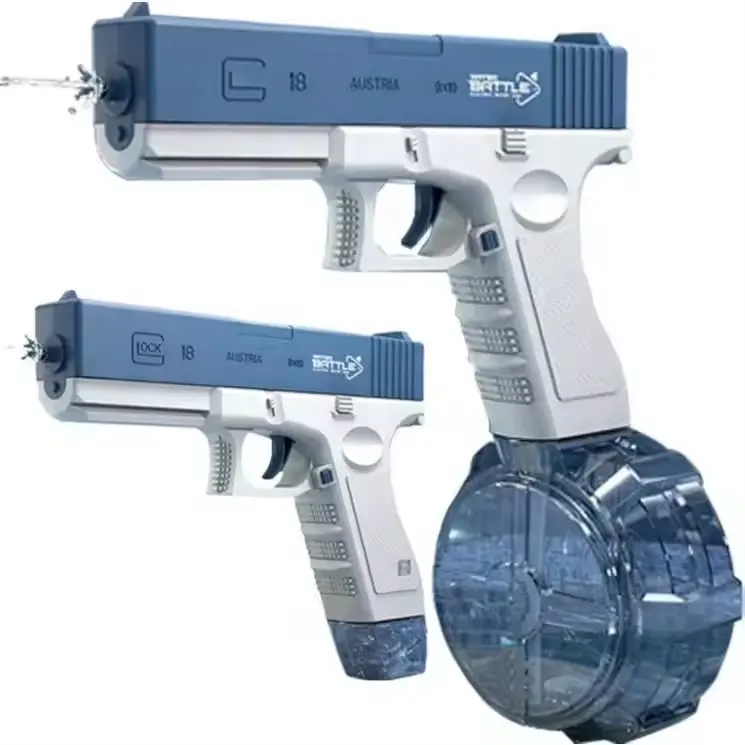 2024 새로운 여름 전기 물총 장난감 파열 고압 강력한 충전 에너지 물 자동 물 스프레이 어린이 장난감