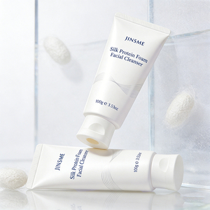 Limpiador Facial Espumoso con Proteína de Seda de Marca Blanca, 120g, con Ácido Hialurónico Dual, Espuma Rica, Hidratante, Limpieza Profunda de Poros - Product Image 2