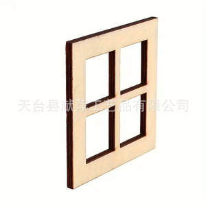 Casa <span class=keywords><strong>de</strong></span> muñecas <span class=keywords><strong>de</strong></span> madera <span class=keywords><strong>de</strong></span> boj, modelo <span class=keywords><strong>de</strong></span> muebles en miniatura, decoración creativa minimalista moderna con ventana cuadrada <span class=keywords><strong>de</strong></span> cuatro compartimentos - Product Image 5