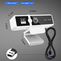 1080P/2K/4K Otomatik Odaklamalı USB/WiFi Kamera Siyah Beyaz Sürücüsüz Yüksek Kaliteli 72dB+ Dinamik Aralık PC/Laptop Video Çekimi için