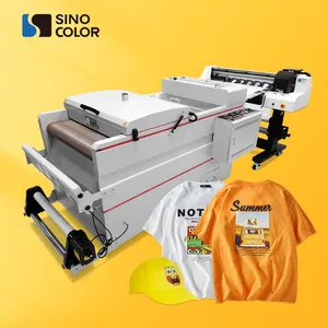 Factory Price Well Designed Sinocolor 24 Inches Double Heads DTF PET Film Printer With Powder Shaking And Heating Machine